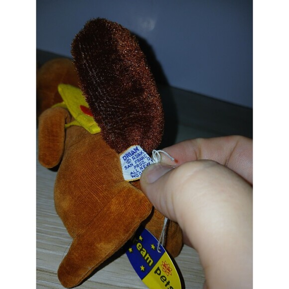 R. Dakin Dream Pets Eager Beaver Stuffed Animal Sawdust Camper Japan Vintage - Picture 4 of 16